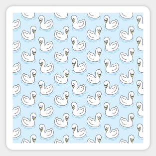 Swan Bird Cute Animal Pattern Sticker